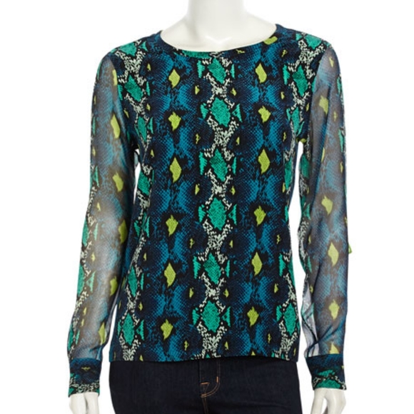 Equipment Liam snake print silk blouse - Picture 3 of 3